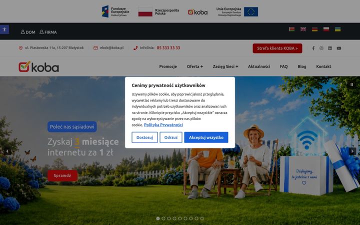 Screenshot of koba.pl