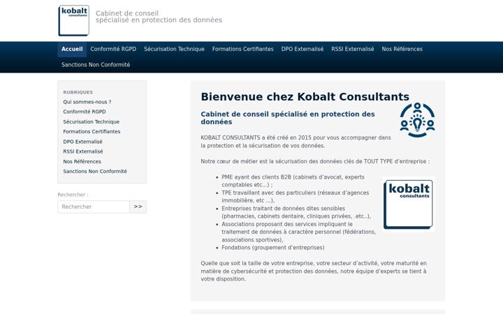 Screenshot of kobalt-consultants.fr