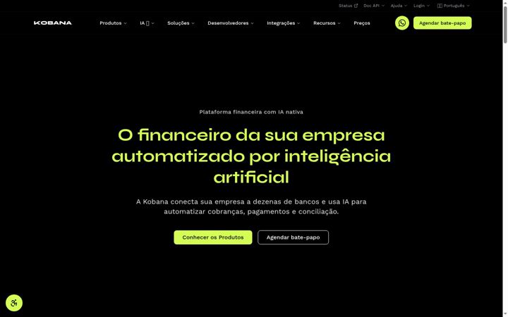 Screenshot of kobana.com.br