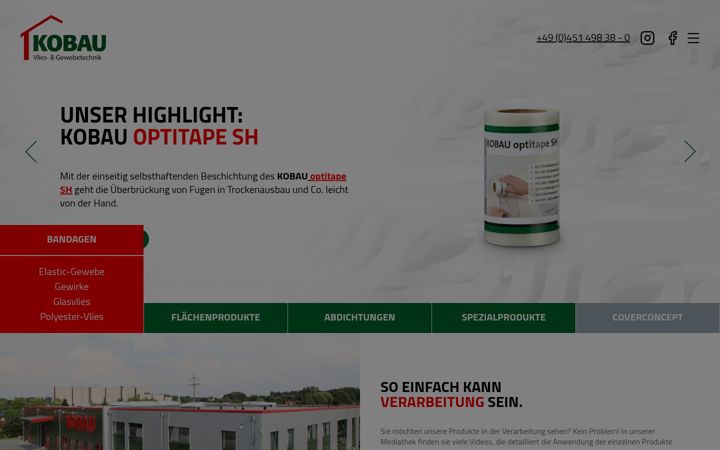 Screenshot of kobau.eu