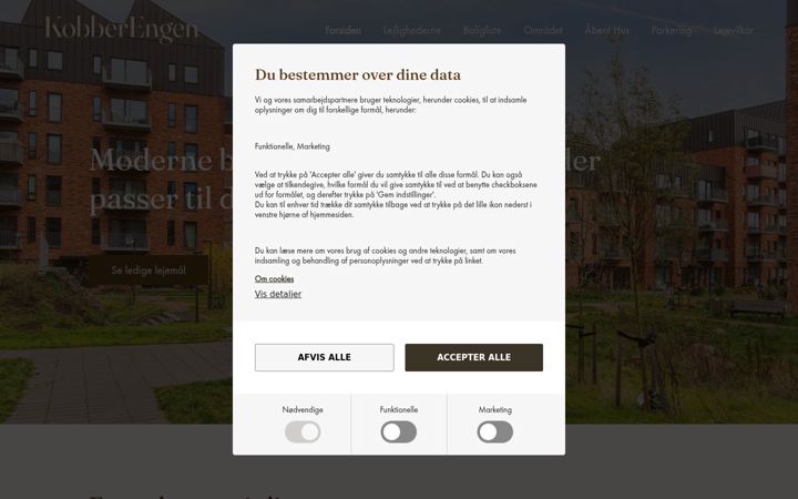 Screenshot of kobberengen.dk