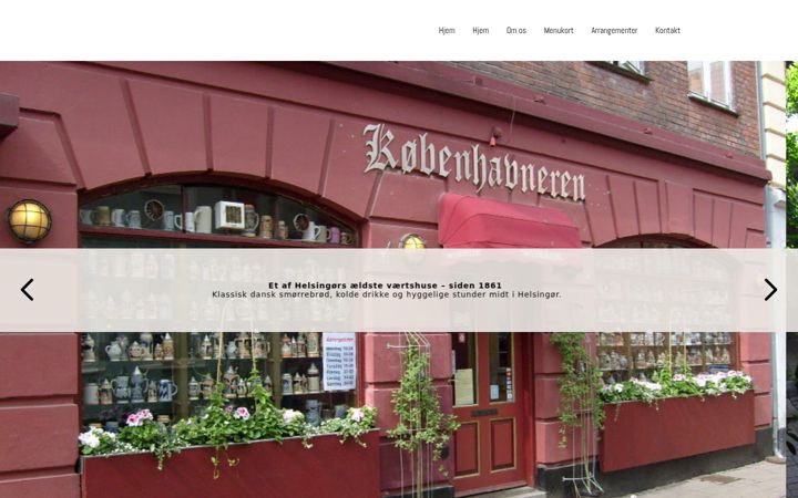 Screenshot of kobenhavnerenhelsingor.dk