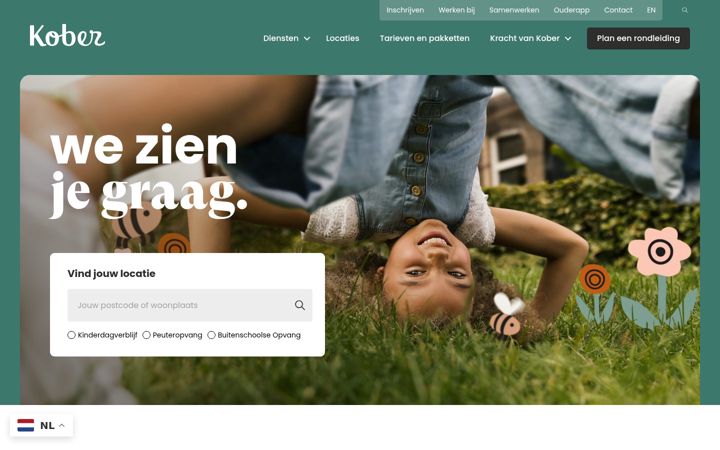 Screenshot of kober.nl
