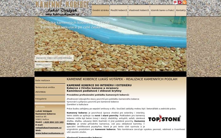 Screenshot of kobercezkamene.cz