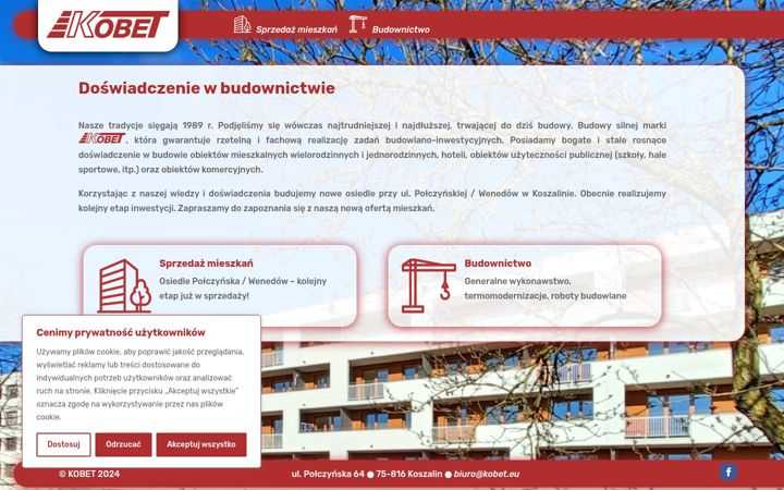 Screenshot of kobet.eu