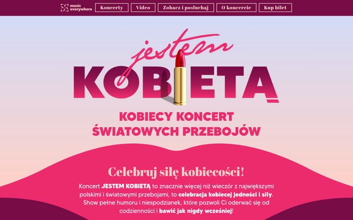 Screenshot of kobiecykoncert.pl