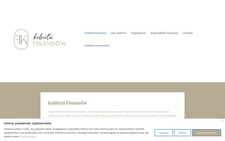 Screenshot of kobietafinansow.pl