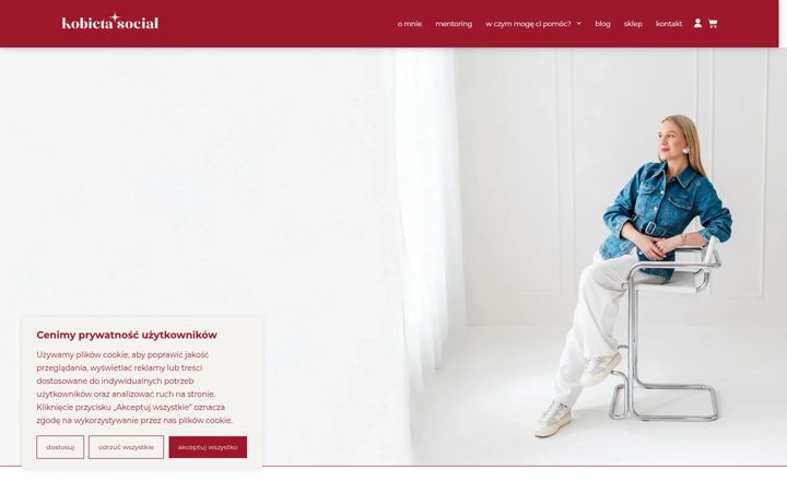 Screenshot of kobietasocial.pl