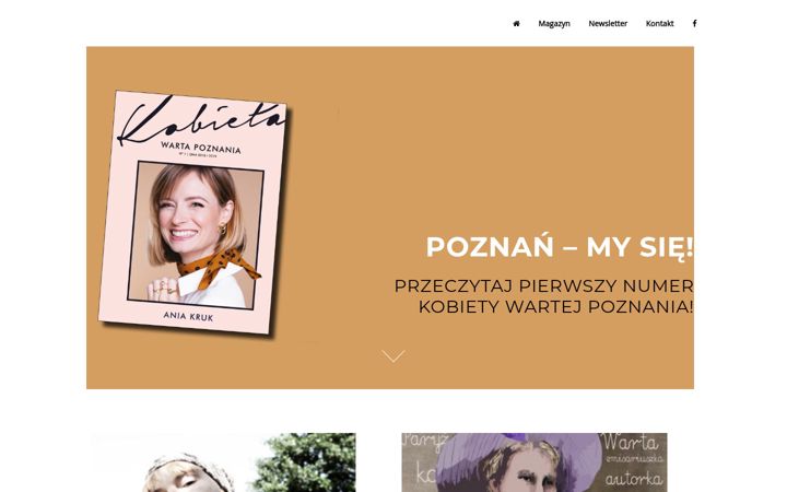 Screenshot of kobietawartapoznania.com