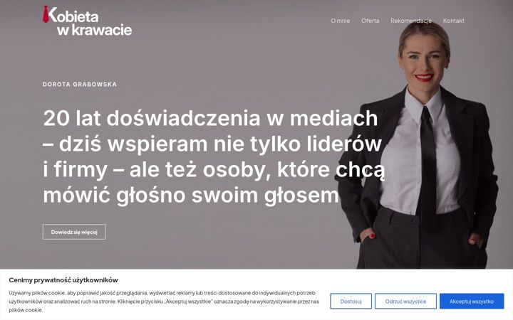 Screenshot of kobietawkrawacie.pl