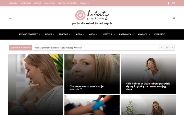 Screenshot of kobietyprzykawie.pl