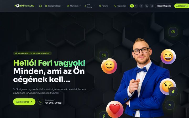 Screenshot of kobinimedia.hu