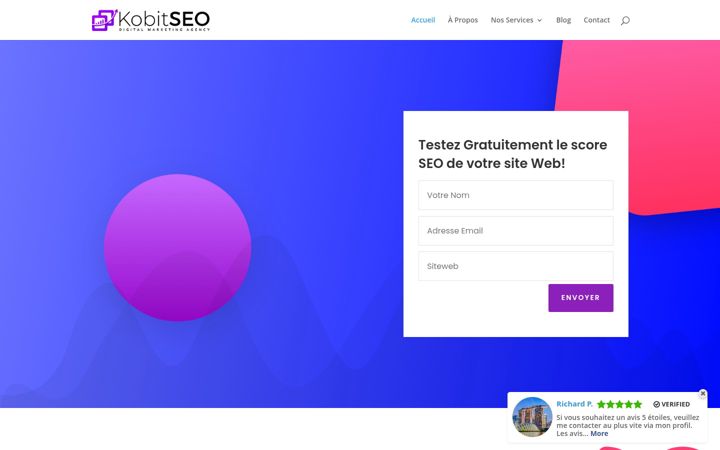 Screenshot of kobitseo.fr