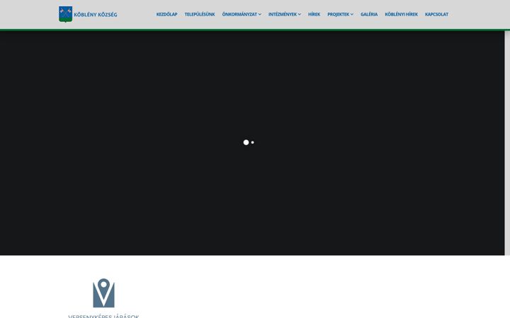 Screenshot of kobleny.hu