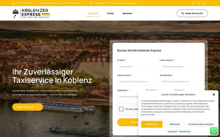 Screenshot of koblenzer-express.de