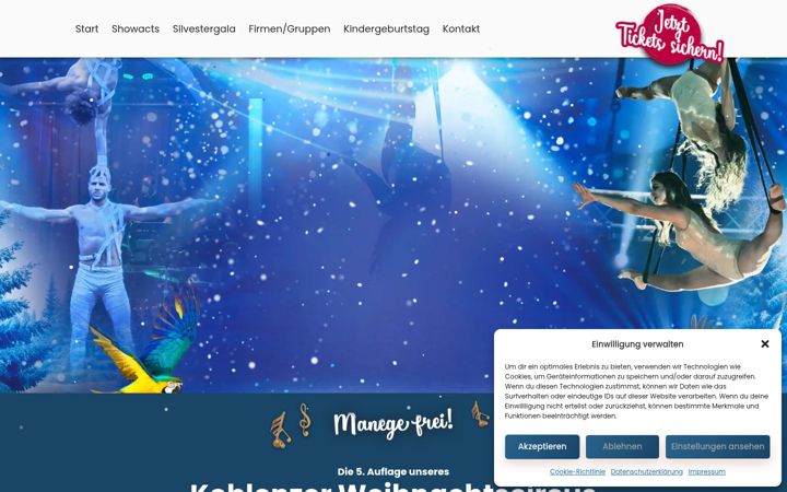 Screenshot of koblenzer-weihnachtscircus.de