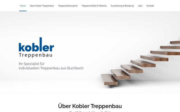 Screenshot of kobler-treppenbau.de