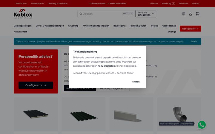 Screenshot of koblox.nl