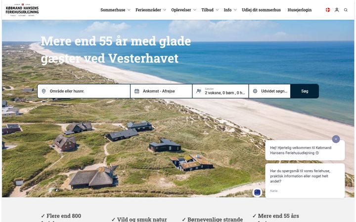 Screenshot of kobmand-hansen.dk