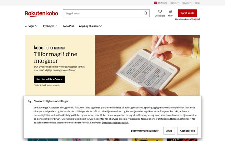 Képernyőkép: kobobooks.com