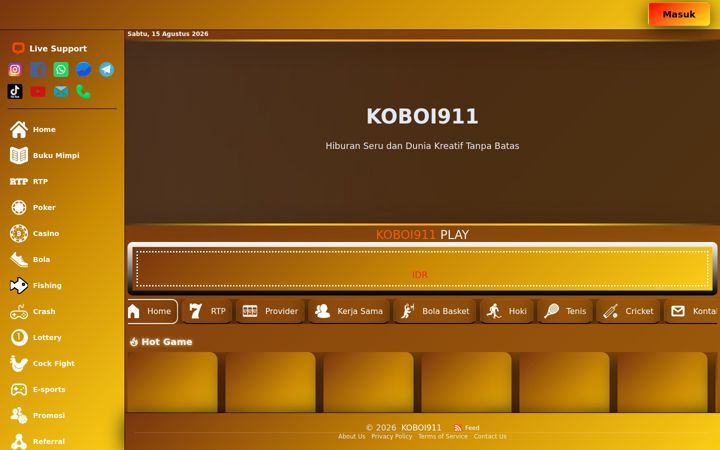 Screenshot of koboi911.com