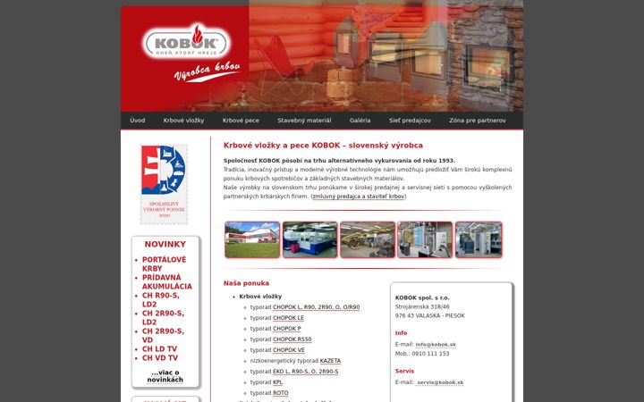 Screenshot of kobok.sk