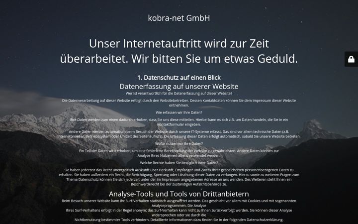 Screenshot of kobra-net.de