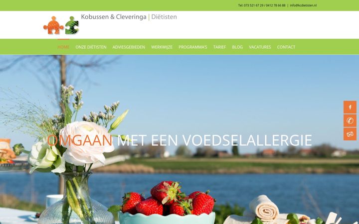 Screenshot of kobussencleveringadietisten.nl