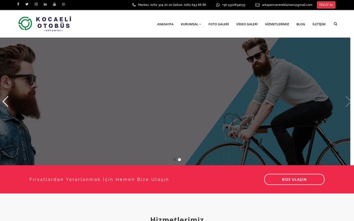 Screenshot of kocaeliotobusgiydirme.com