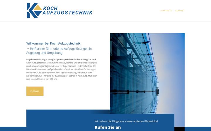 Screenshot of koch-aufzugstechnik.de