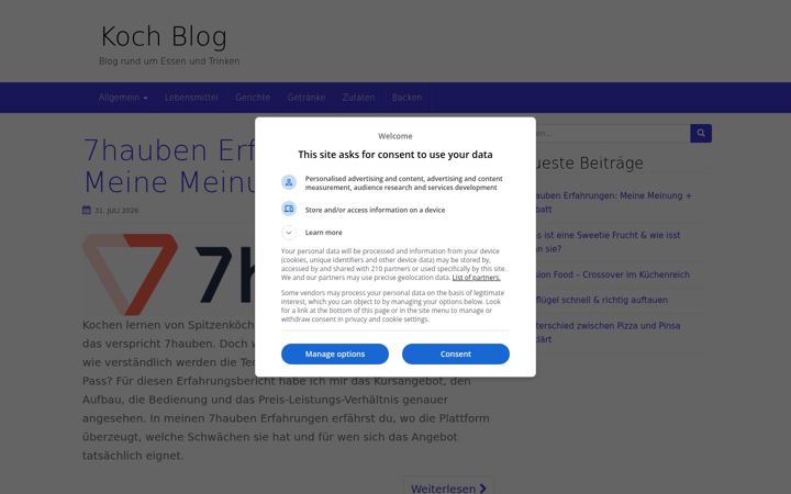 Screenshot of koch-blog.com
