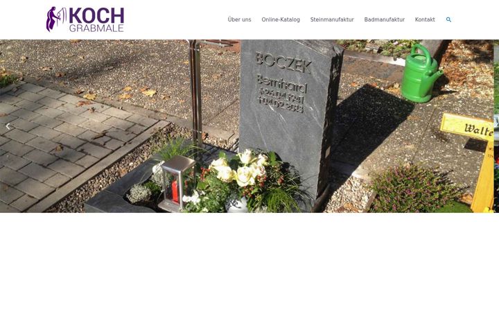 Screenshot of koch-grabmale.de