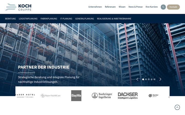 Screenshot of koch-gruppe.eu