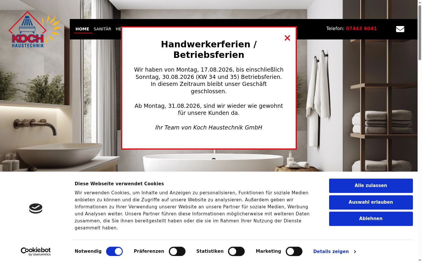 Screenshot tal-banner tal-kunsens muri qabel kwalunkwe interazzjoni