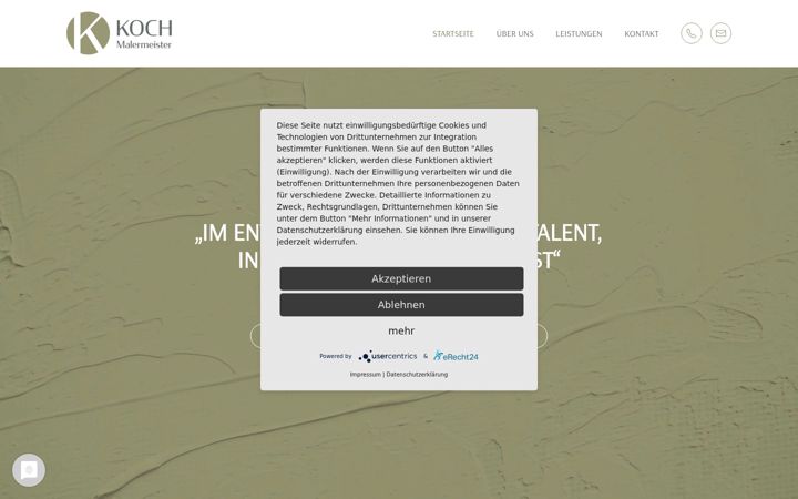 Screenshot of koch-malermeister.de