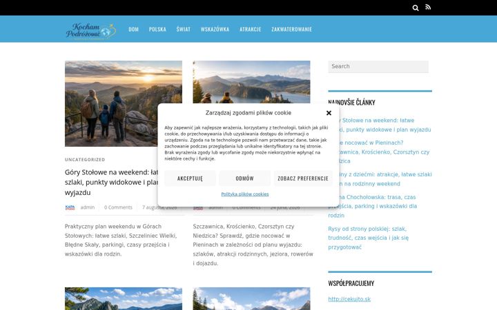 Screenshot of kocham-podrozowac.pl