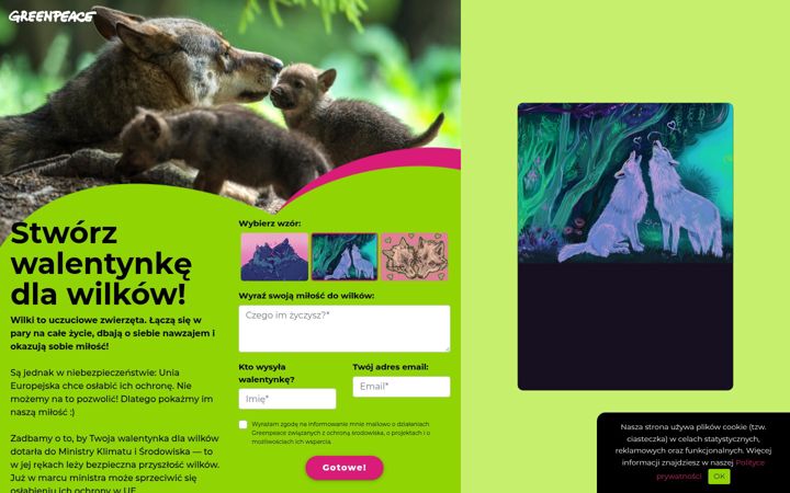 Screenshot of kochamwilki.pl