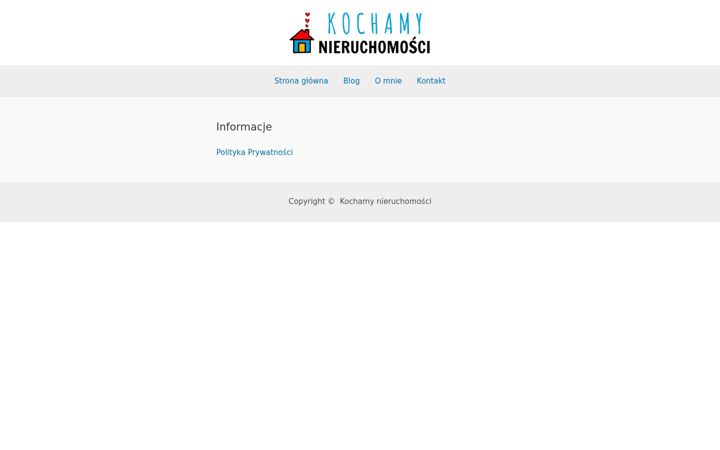 Screenshot of kochamynieruchomosci.pl