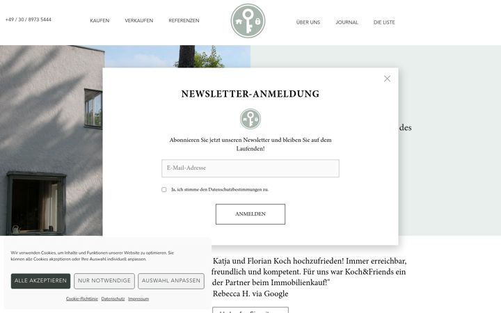 Screenshot of kochandfriends.de