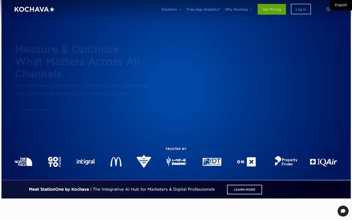 Screenshot di kochava.com