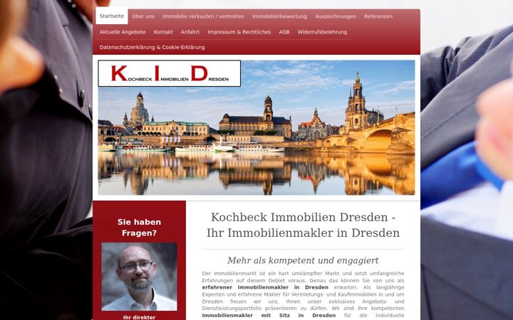 Screenshot of kochbeck-immobilien.de