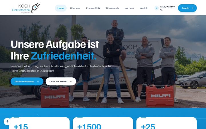 Screenshot of kochelektrotechnik.com