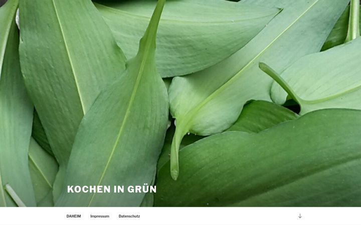 Screenshot of kochen-in-gruen.de