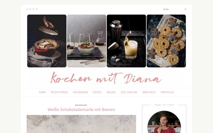 Screenshot of kochen-mit-diana.com