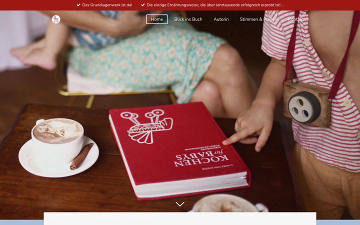 Screenshot of kochenfuerbabys.com