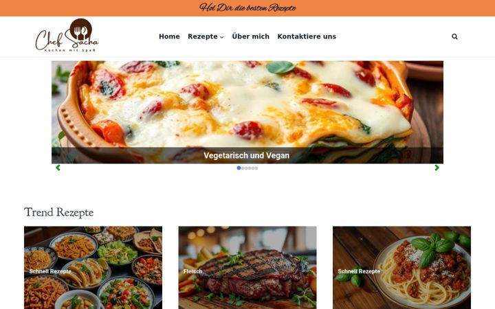 Screenshot of kochenmitspass.com