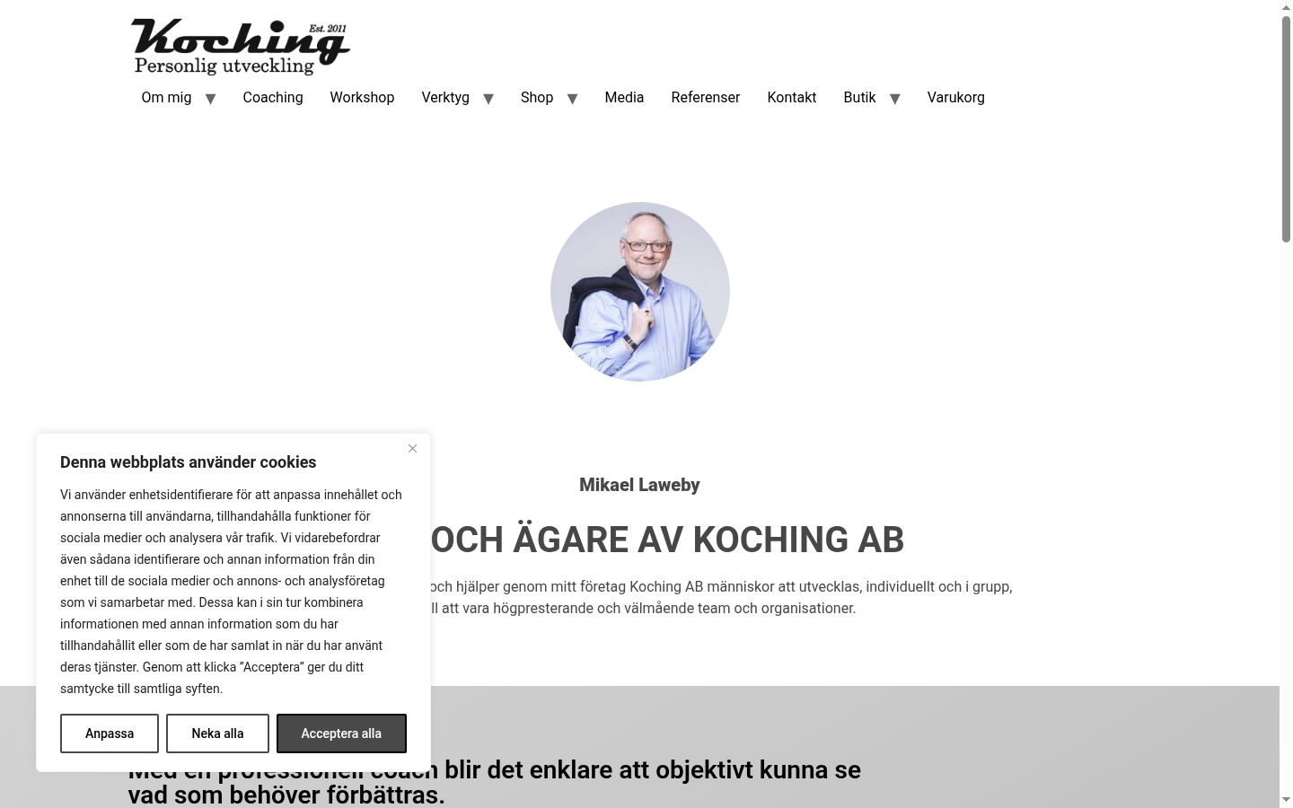 Screenshot tal-banner tal-kunsens muri qabel kwalunkwe interazzjoni
