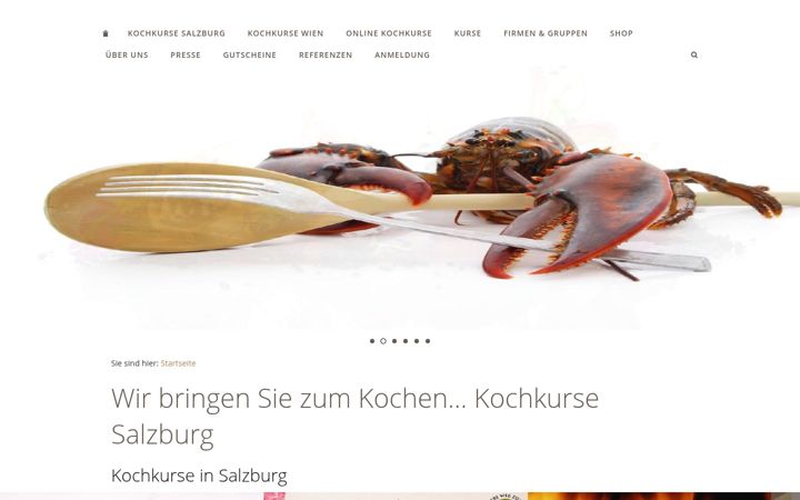 Screenshot of kochkurse.at