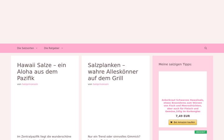 Screenshot of kochsalz.net