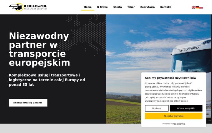 Captură de ecran a kochspol.com.pl